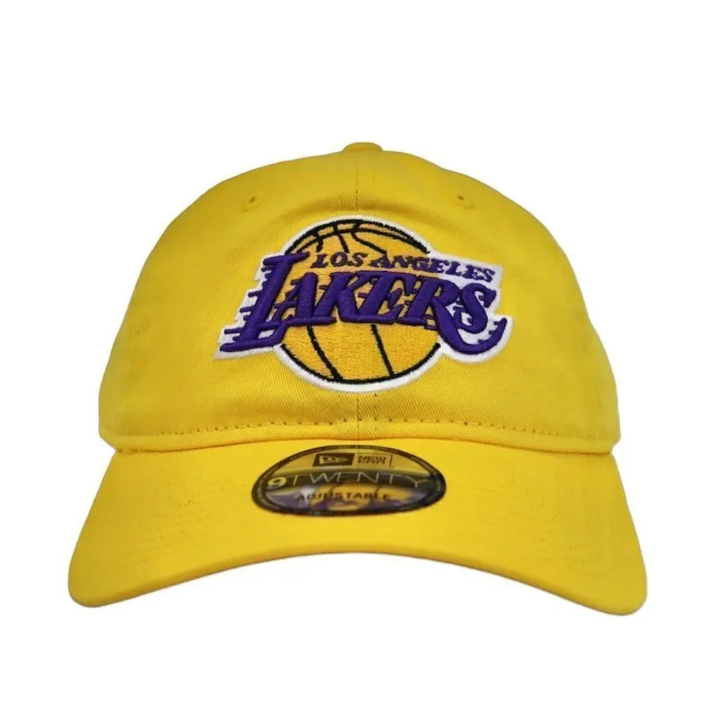 New Era Los Angeles Lakers Adjustable Hat Casual Yellow OS NWT